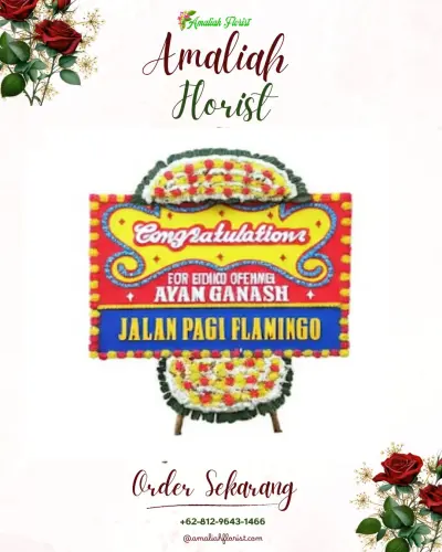 Bunga Papan Congratulation di Petungsewu